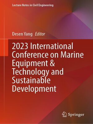 cover image of 2023 International Conference on Marine Equipment & Technology and Sustainable Development